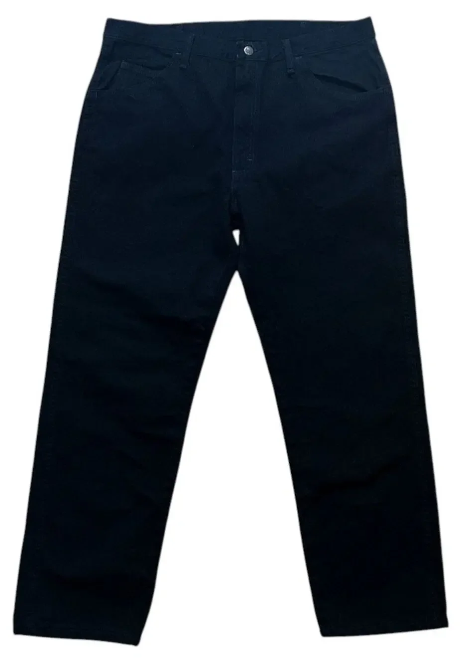 NWT Rustler by Wrangler Heavyweight Regular Fit Straight Leg Black Jeans 38X30
